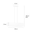 WYPRZEDAŻ EMIBIG 673/2 GENTOR 2 WHITE LAMPA WISZĄCA
