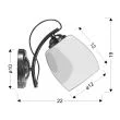 CANDELLUX 21-77028 AMBA LAMPA KINKIET 1X40W E27 BIAŁY