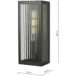 DAR KEE5263 KEEGAN 1LT W/LT RUBBED BRONZE SMALL IP44