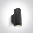 ONE LIGHT 67400E/AN Collio 2 zewnętrzny cylinder ścienny antracyt 2xPAR30, E27 IP65