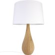 Hellux 4112245 Lampa VASE dąb / biały abażur