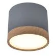 CANDELLUX 2275925 TUBA LAMPA SUFITOWA 9W LED 8,8/7,5 DREWNIANY+SZARY 4000K