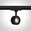 ONE LIGHT 65644T/B/W Kinigos czarny track spot COB LED o strukturze plastra miodu 3000K 8W AC LED
