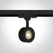 ONE LIGHT 65644T/B/W Kinigos czarny track spot COB LED o strukturze plastra miodu 3000K 8W AC LED
