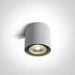 ONE LIGHT 12144/W Naksos biała oprawa sufitowa z oprawką GU10 R111 15W