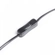 RENDL R12484 ESPLANADE stołowa czarna/biała chrom 230V E27 42W