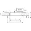 CANDELLUX 2227481 SS-30 AL/FR 1W LED 230V OPR. STROP. STAŁA OKRĄGŁA SZKŁO MROŻONE