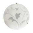 CANDELLUX 13-16782 MANGANO LAMPA SUFITOWA PLAFON 30  CHROMOWY 1X60W E27 KLOSZ BIAŁY Z WZOREM