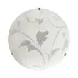 CANDELLUX 13-16782 MANGANO LAMPA SUFITOWA PLAFON 30  CHROMOWY 1X60W E27 KLOSZ BIAŁY Z WZOREM