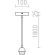 RENDL R10616 ENZO zestaw wiszący chrom 230V E27 42W