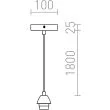 RENDL R10616 ENZO zestaw wiszący chrom 230V E27 42W