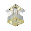 CANDELLUX 2280076 SK-18 CH/YE-P G4 CHROM OPR. STROP. STAŁA KRYSZTAŁ 20W G4 ŻÓŁTY PASEK