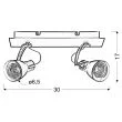 CANDELLUX 92-37442-M MARKUS LAMPA SUFITOWA LISTWA 2X50W GU10 CZARNY+MIEDZIANY BEZ ŻARÓWKI