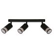 CANDELLUX 93-27689 Flin lampa sufitowa listwa czarny 3x15W GU10 klosz czarny+złoty