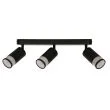 CANDELLUX 93-27689 Flin lampa sufitowa listwa czarny 3x15W GU10 klosz czarny+złoty