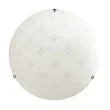 CANDELLUX 13-16775 FANUSA LAMPA SUFITOWA PLAFON 30  CHROMOWY 1X60W E27 KLOSZ BIAŁY Z WZOREM