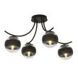 EMIBIG 1111/4 LAMPA SUFITOWA BOSTON 4 BLACK/STRIPE