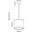 HELLUX 8552112 Lampa wisząca CLASSIC fi 30 szara