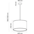 HELLUX 8552253 Lampa wisząca CLASSIC fi 40 butelkowa zieleń