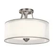 ELSTEAD Lacey KL-LACEY-SF-AP 3 Light Semi-Flush Mount - Antique Pewter