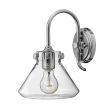 ELSTEAD Congress HK-CONGRESS1-A-CM 1 Light Clear Glass Wall Light - Chrome