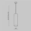 MAYTONI P075PL-01MG Focus lampa wisząca złoty