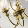 ELSTEAD Waverly KL-WAVERLY5-NBR 5 Light Chandelier - Natural Brass
