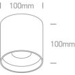 ONE LIGHT 12122C/B/W Karas 2 czarny cylinder COB LED 3000K 22W