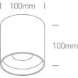 ONE LIGHT 12122C/B/W Karas 2 czarny cylinder COB LED 3000K 22W