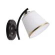 CANDELLUX 21-22615 GRECO LAMPA KINKIET CZARNY+ZŁOTY 1X40 E27 KLOSZ BIAŁY