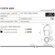 AZZARDO AZ2702 Costa Arm (black/black)
