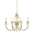 ELSTEAD AEGEAN AG8 POL BRASS 8Lt Chandelier/Semi-Flush