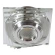 CANDELLUX 2228808 SS-32 AL/TR 3W LED COB 230V OPR. STROP. STAŁA KWADRATY SZKŁO TRANSPARENTNE