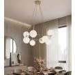 EMIBIG 1637/8 AZURA 8 MOKKA OPAL LAMPA WISZĄCA