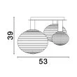 LUCES EXCLUSIVAS LE43683 BALAJU lampa sufitowa