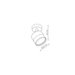 LIGHT PRESTIGE LP-6331/1WS TR/WH Spot Kendal 1 transparetny / biały GX53