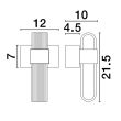 LUCES EXCLUSIVAS LE43485 BAJA lampa ścienna