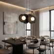 EMIBIG 1726/4 UMBRA 4 BLACK Lampa wisząca