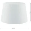 DAR CEZ162 CEZANNE 40CM FRENCH DRUM SHADE WHITE