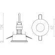 RENDL R12747 APRIORI biała szkło satynowe 230V GU10 35W IP54