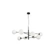AZZARDO AZ4422 OVIEDO 8 BK/BK DECORATIVE PENDANT BLACK