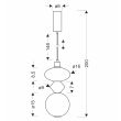 CANDELLUX STUDIO 31-50632 FLORES lampa wisząca 10W LED 3000K
