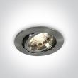ONE LIGHT 11105CGU/MC Troodos wpust z oprawką GU10 MR16 matowy chrom