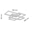 MAYTONI MOD015CL-L80W Technical Line Ceiling Lamp White