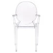 King Home 124-APC.CLEAR Krzesło LOUIS transparentne - poliwęglan