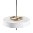 Step into Design MP8872 white Lampa wisząca ARTDECO biało - złota 35 cm
