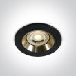 ONE LIGHT 10105ALG/B/GL Jalia wpust ze złotym odbłyśnikiem i oprawką GU10 MR16 50W dark light
