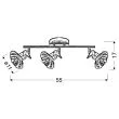 CANDELLUX 93-28099 MOON LAMPA SUFITOWA LISTWA 3X3,5W LED G9 CHROM