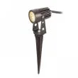 RENDL R10530 GUN z klinem ziemnym czarna 230V LED 3x1W 30° IP65 3000K