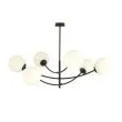 EMIBIG 1102/6 LAMPA SUFITOWA HUNTER 6 BLACK/OPAL